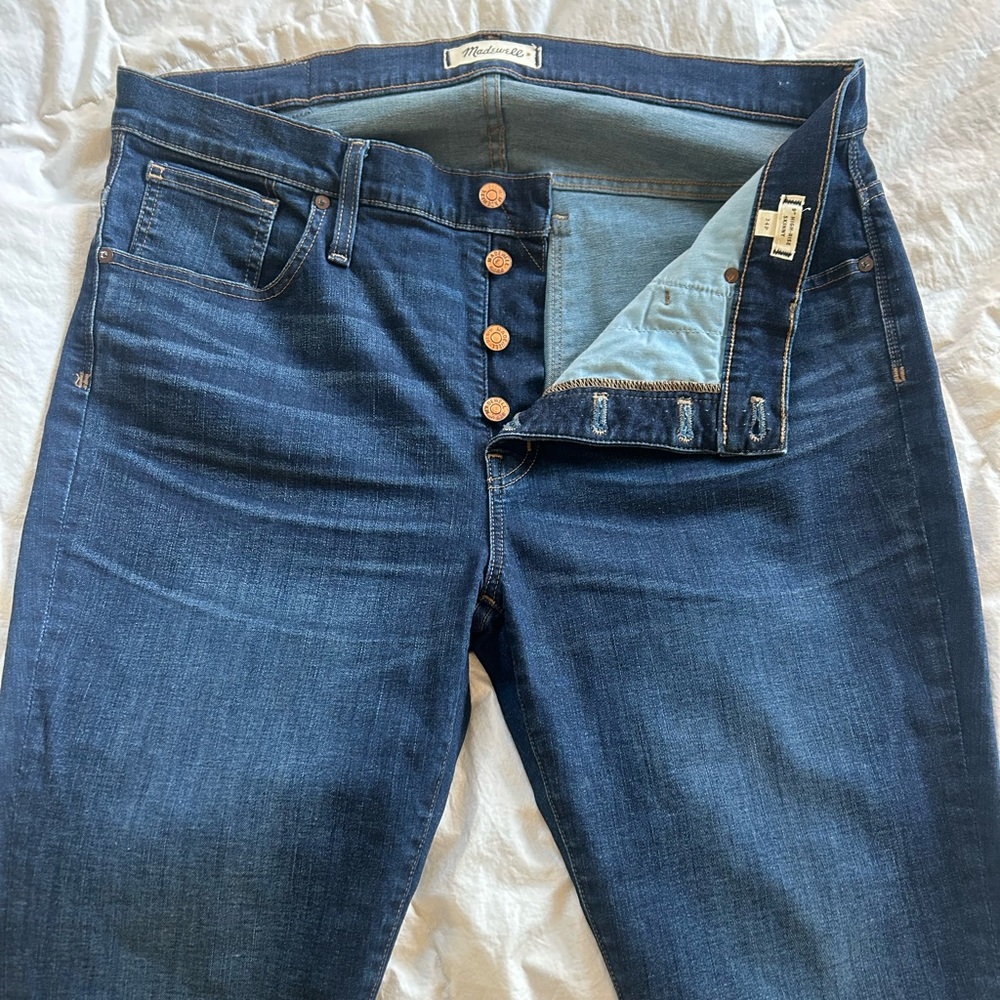 EUC Madewell 9" high rise skinny jeans